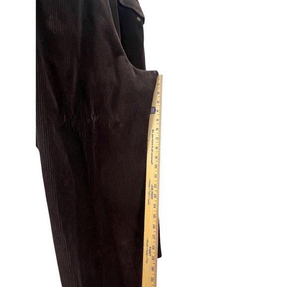 L.L. Bean Mens Brown Corduroy Pants Comfort Waist 42 Straight Retro Western 90s - Picture 8 of 14